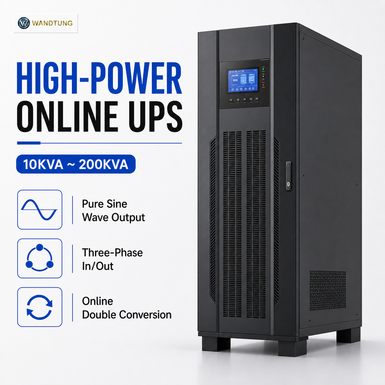 High-power online UPS cabinet